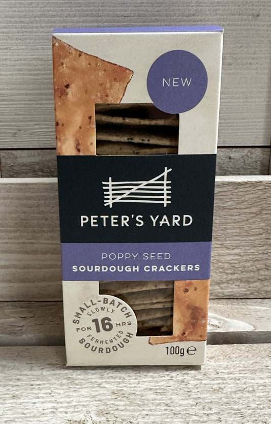 Peter's Yard Sourdough Crackers - Poppy Seed