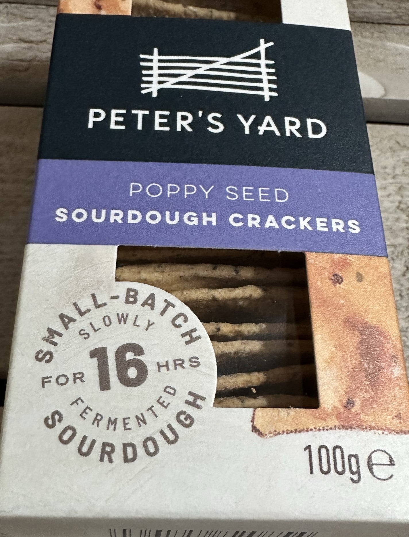 Peter's Yard Sourdough Crackers - Poppy Seed