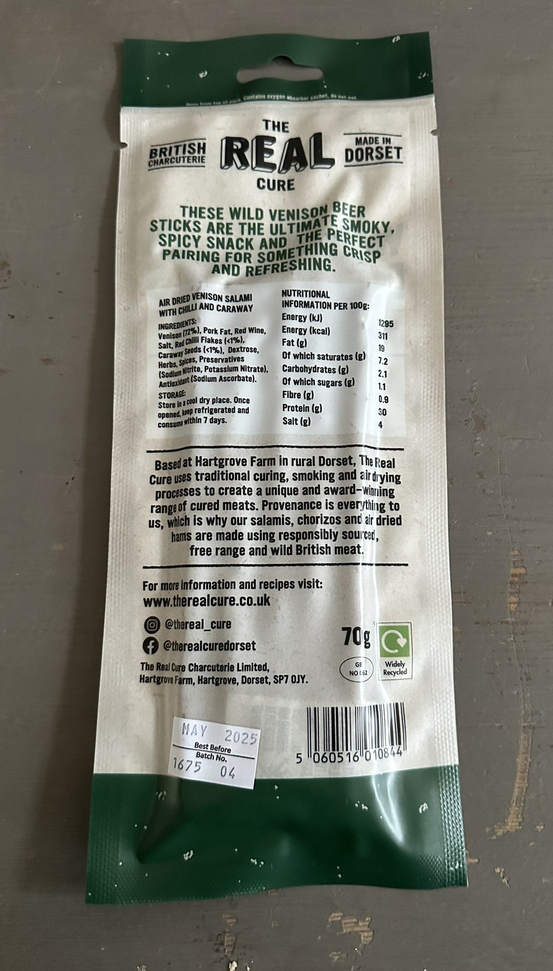 Wild Venison Beer Sticks