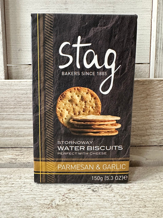 Stag Water Biscuits - Parmesan & Garlic