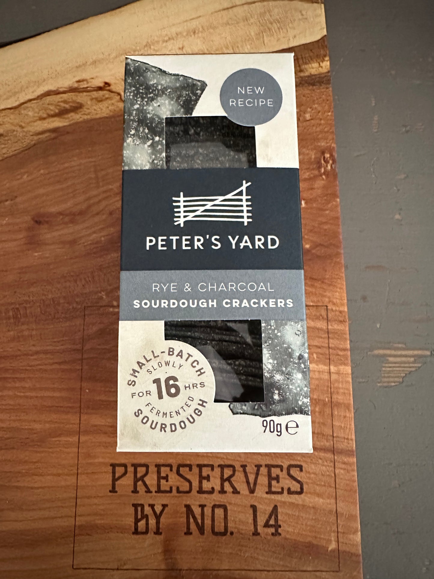 Peter's Yard Sourdough Crackers - Rye & Charcoal