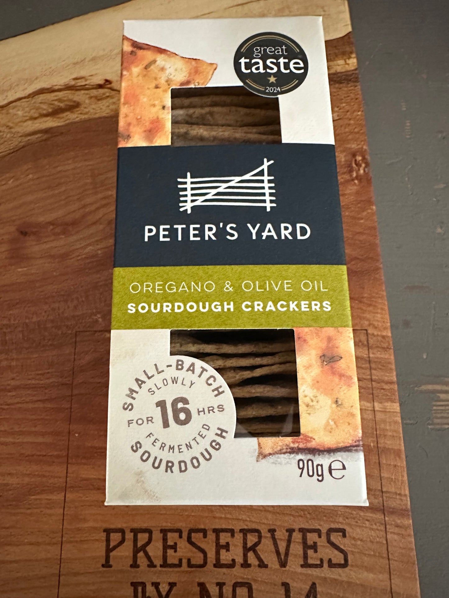 Peter's Yard Sourdough Crackers - Oregano & Olive Oil