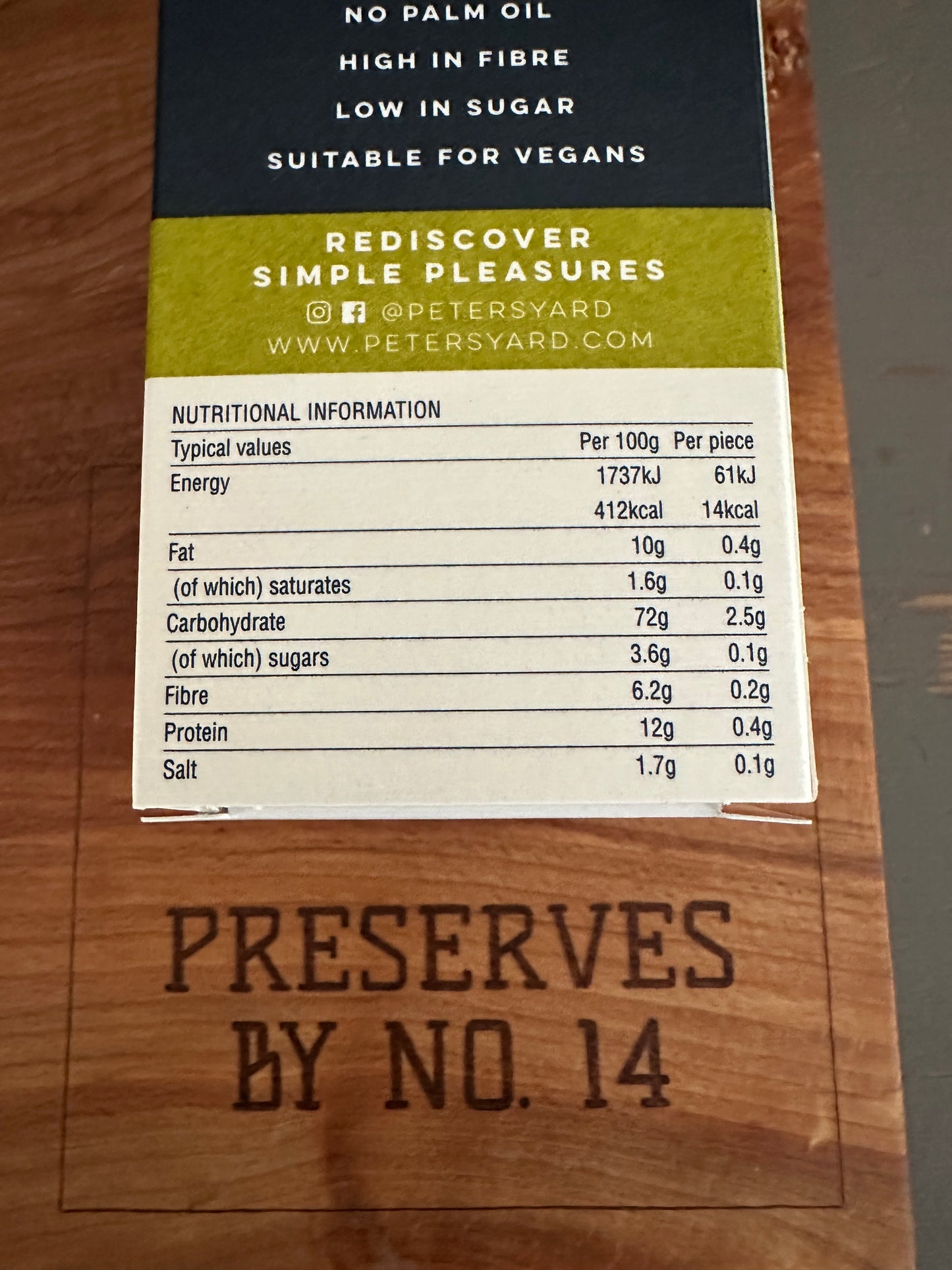 Peter's Yard Sourdough Crackers - Oregano & Olive Oil