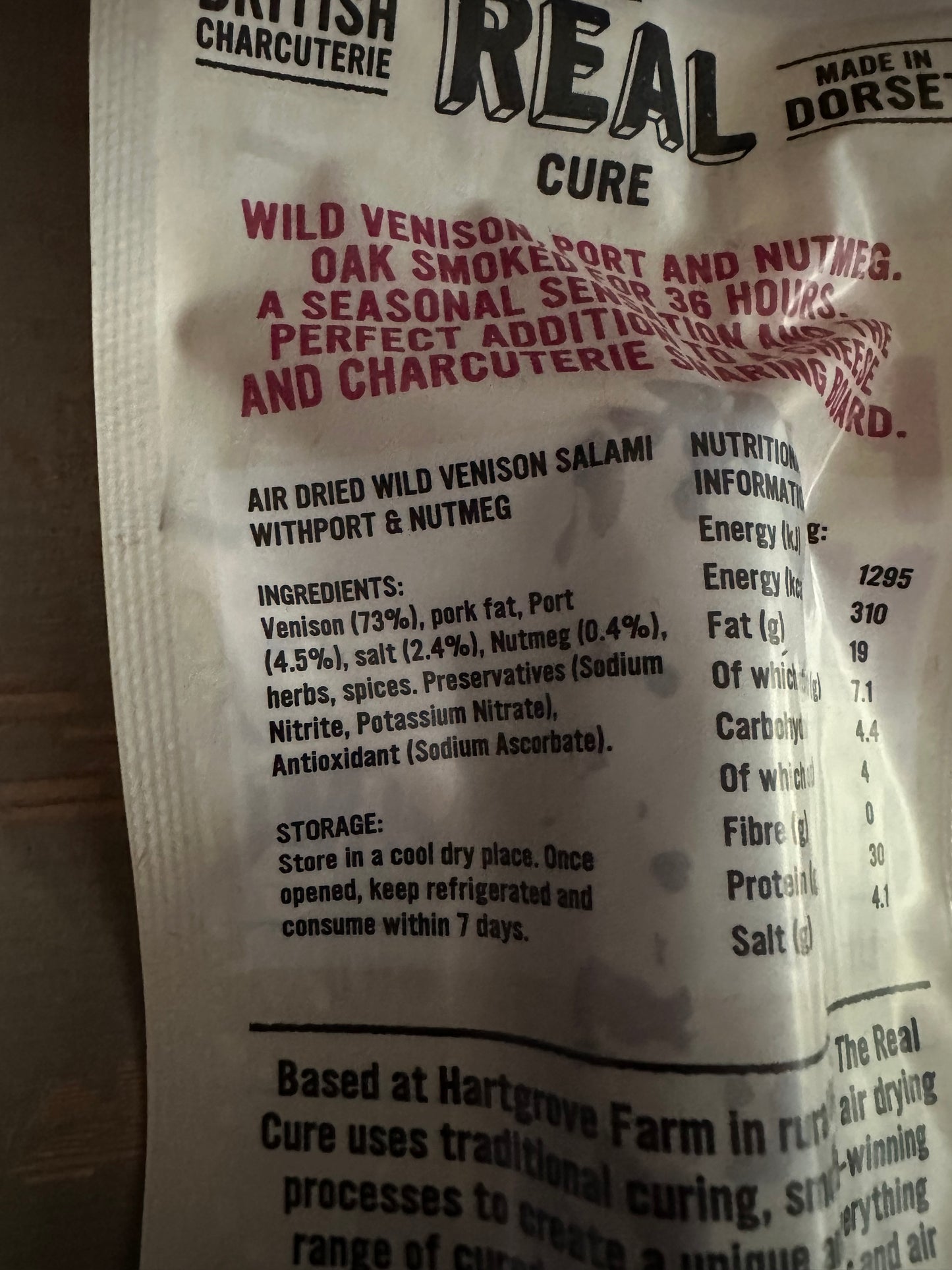 Port & Nutmeg Venison Salami