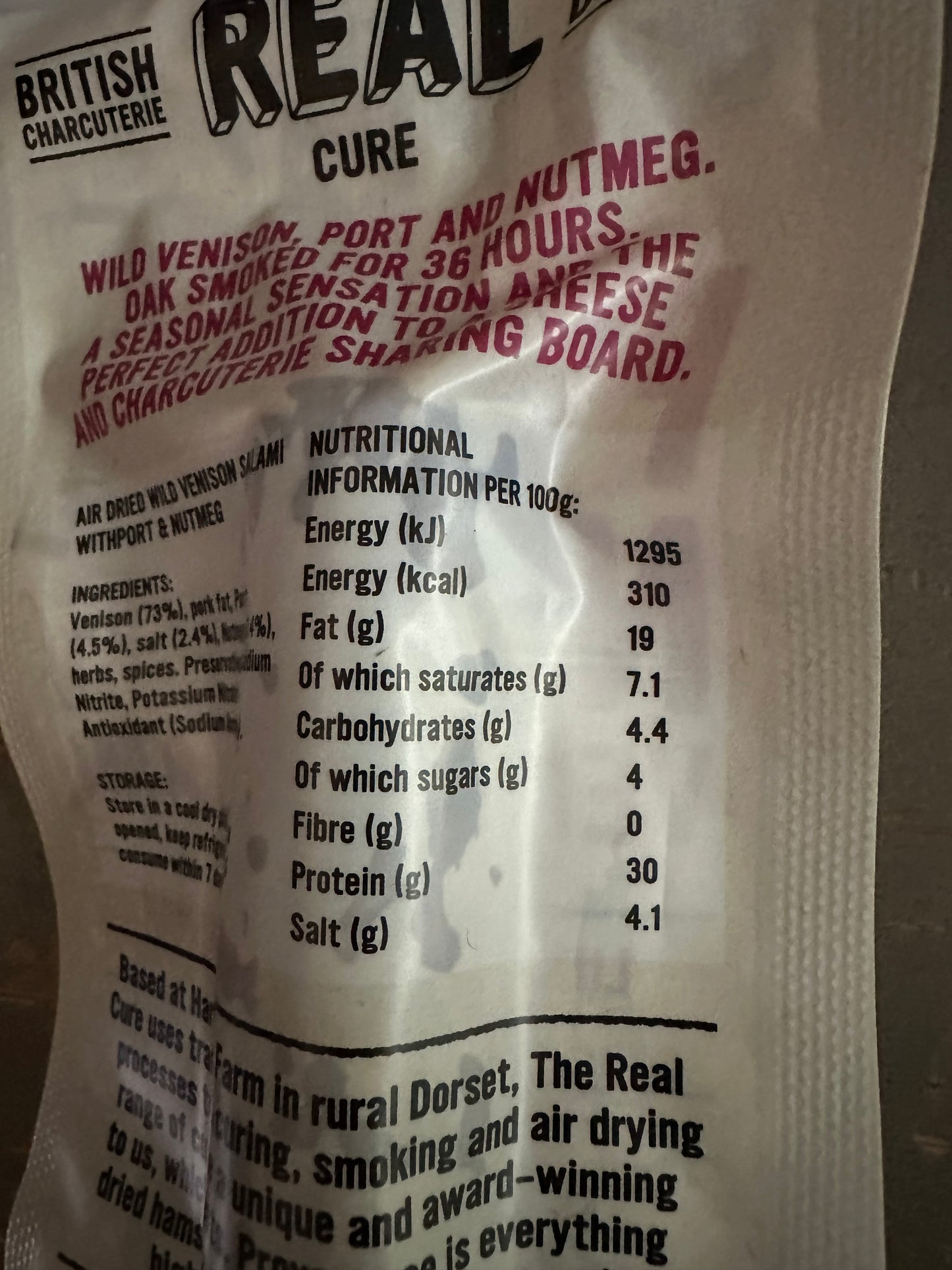 Port & Nutmeg Venison Salami