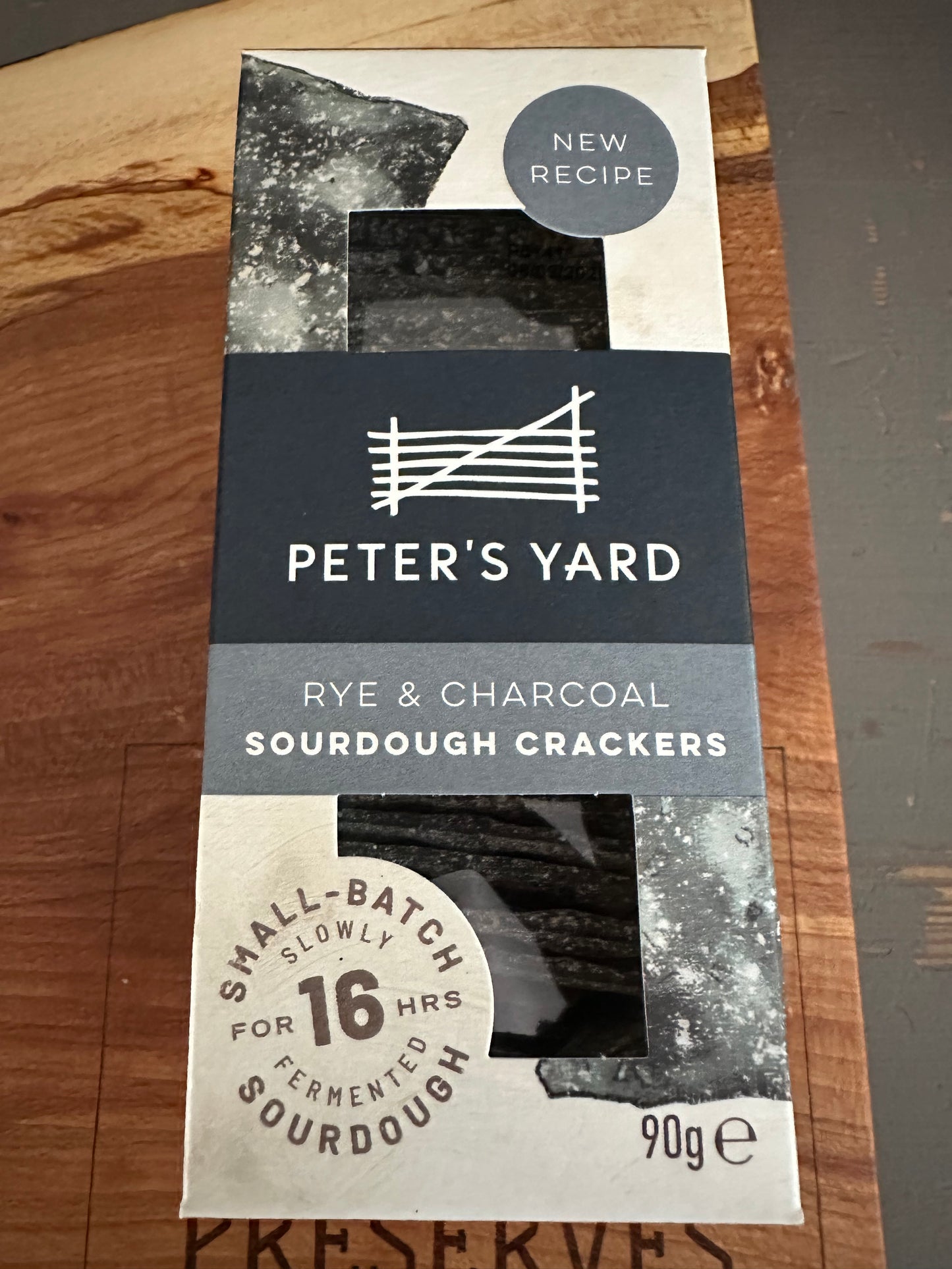 Peter's Yard Sourdough Crackers - Rye & Charcoal